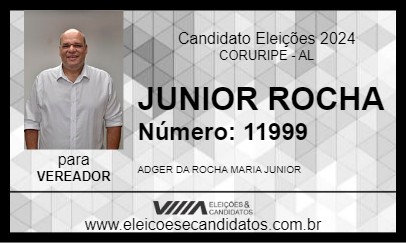 Candidato JUNIOR ROCHA 2024 - CORURIPE - Eleições