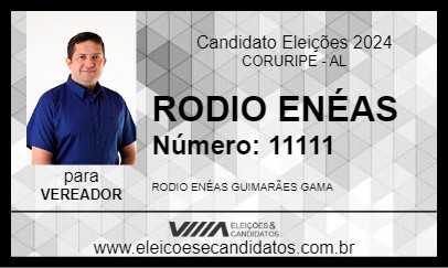 Candidato RODIO ENÉAS 2024 - CORURIPE - Eleições