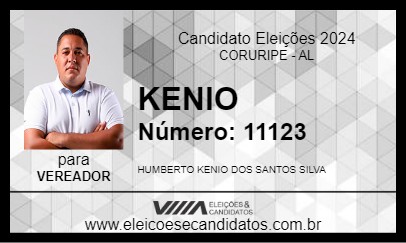 Candidato KENIO 2024 - CORURIPE - Eleições