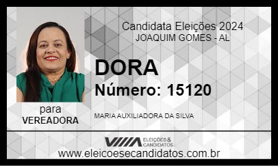 Candidato DORA 2024 - JOAQUIM GOMES - Eleições