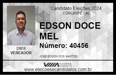 Candidato EDSON DOCE MEL 2024 - CORURIPE - Eleições