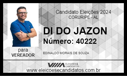 Candidato DI DO JAZON 2024 - CORURIPE - Eleições