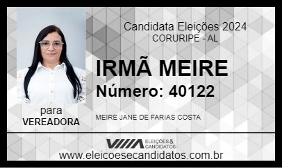 Candidato IRMÃ MEIRE 2024 - CORURIPE - Eleições