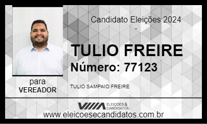 Candidato TULIO FREIRE 2024 - ARAPIRACA - Eleições