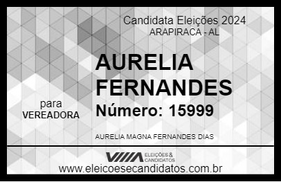 Candidato AURELIA FERNANDES 2024 - ARAPIRACA - Eleições