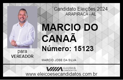 Candidato MARCIO DO CANAÃ 2024 - ARAPIRACA - Eleições