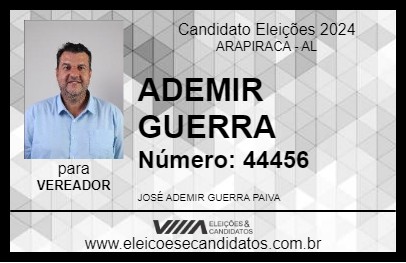 Candidato ADEMIR GUERRA 2024 - ARAPIRACA - Eleições