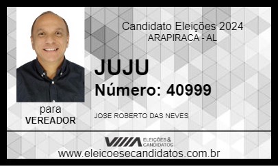 Candidato JUJU 2024 - ARAPIRACA - Eleições