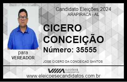 Candidato CICERO CONCEIÇÃO 2024 - ARAPIRACA - Eleições