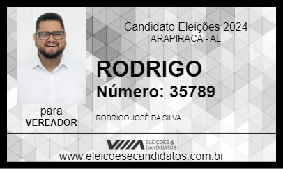 Candidato RODRIGO 2024 - ARAPIRACA - Eleições