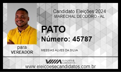 Candidato PATO 2024 - MARECHAL DEODORO - Eleições