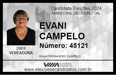 Candidato EVANI CAMPELO 2024 - MARECHAL DEODORO - Eleições