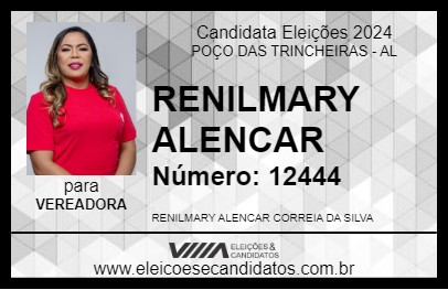 Candidato RENILMARY ALENCAR 2024 - POÇO DAS TRINCHEIRAS - Eleições