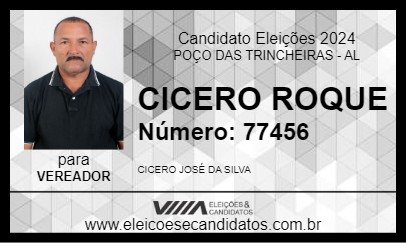 Candidato CICERO ROQUE 2024 - POÇO DAS TRINCHEIRAS - Eleições