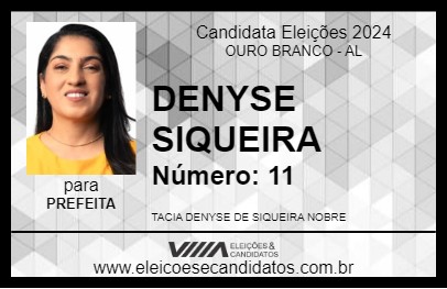 Candidato DENYSE SIQUEIRA 2024 - OURO BRANCO - Eleições