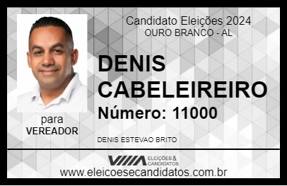 Candidato DENIS CABELEIREIRO 2024 - OURO BRANCO - Eleições