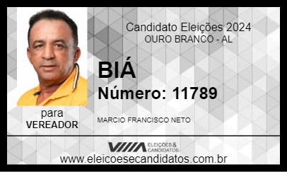 Candidato BIÁ 2024 - OURO BRANCO - Eleições