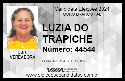 Candidato LUZIA DO TRAPICHE 2024 - OURO BRANCO - Eleições