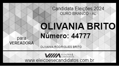 Candidato OLIVANIA BRITO 2024 - OURO BRANCO - Eleições