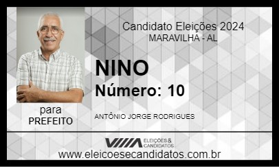 Candidato NINO 2024 - MARAVILHA - Eleições