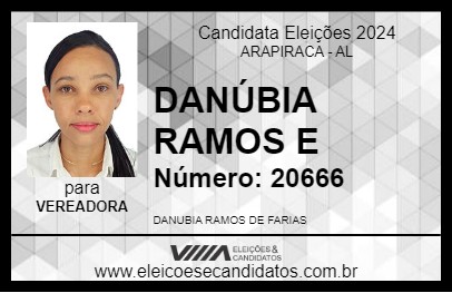 Candidato DANÚBIA RAMOS 2024 - ARAPIRACA - Eleições