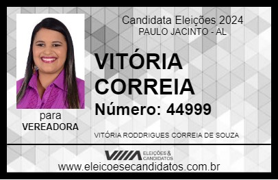 Candidato VITÓRIA CORREIA 2024 - PAULO JACINTO - Eleições