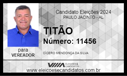 Candidato TITÃO 2024 - PAULO JACINTO - Eleições