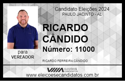 Candidato RICARDO CÂNDIDO 2024 - PAULO JACINTO - Eleições