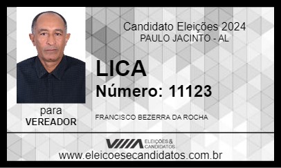 Candidato LICA 2024 - PAULO JACINTO - Eleições