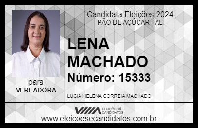 Candidato LENA MACHADO 2024 - PÃO DE AÇÚCAR - Eleições