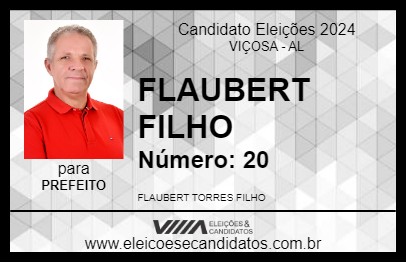 Candidato FLAUBERT FILHO 2024 - VIÇOSA - Eleições