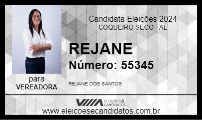 Candidato REJANE 2024 - COQUEIRO SECO - Eleições