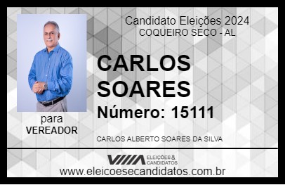 Candidato CARLOS SOARES 2024 - COQUEIRO SECO - Eleições