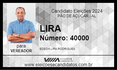 Candidato LIRA 2024 - PÃO DE AÇÚCAR - Eleições