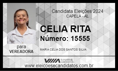 Candidato CELIA RITA 2024 - CAPELA - Eleições