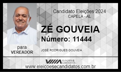 Candidato ZÉ GOUVEIA 2024 - CAPELA - Eleições