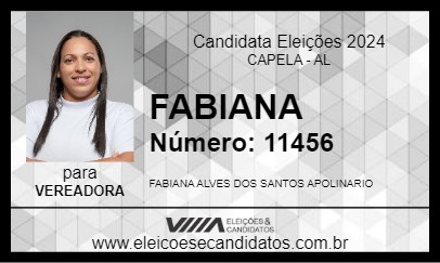 Candidato FABIANA  2024 - CAPELA - Eleições