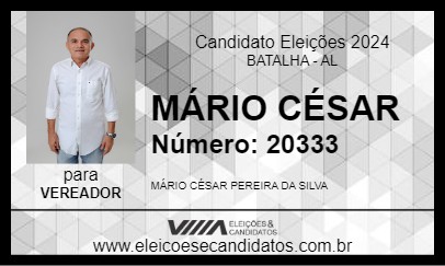 Candidato MÁRIO CÉSAR 2024 - BATALHA - Eleições