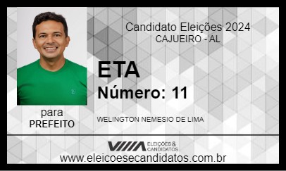 Candidato ETA 2024 - CAJUEIRO - Eleições