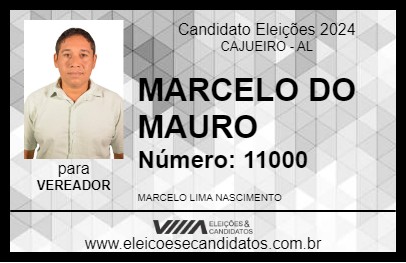 Candidato MARCELO DO MAURO 2024 - CAJUEIRO - Eleições