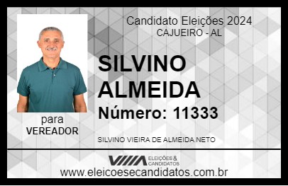 Candidato SILVINO ALMEIDA 2024 - CAJUEIRO - Eleições