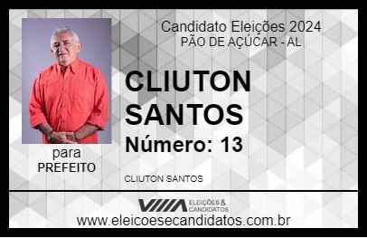 Candidato CLIUTON SANTOS 2024 - PÃO DE AÇÚCAR - Eleições