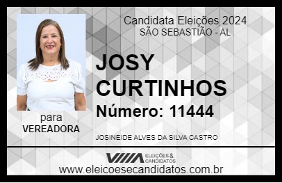 Candidato JOSY CURTINHOS 2024 - SÃO SEBASTIÃO - Eleições