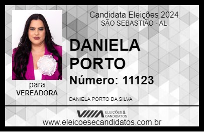 Candidato DANIELA PORTO 2024 - SÃO SEBASTIÃO - Eleições