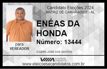 Candidato ENÉAS DA HONDA 2024 - MATRIZ DE CAMARAGIBE - Eleições