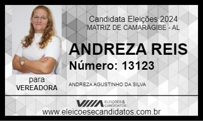 Candidato ANDREZA REIS 2024 - MATRIZ DE CAMARAGIBE - Eleições