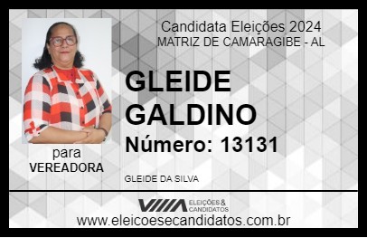 Candidato GLEIDE GALDINO 2024 - MATRIZ DE CAMARAGIBE - Eleições