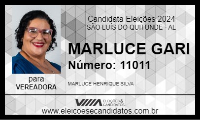 Candidato MARLUCE GARI 2024 - SÃO LUÍS DO QUITUNDE - Eleições