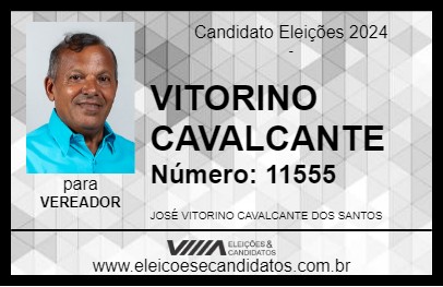 Candidato VITORINO CAVALCANTE 2024 - SÃO LUÍS DO QUITUNDE - Eleições