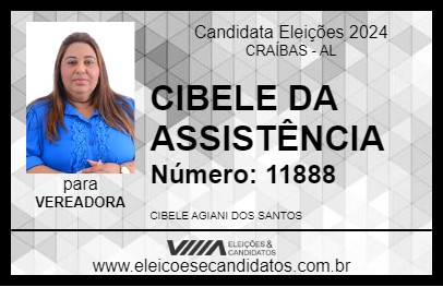 Candidato CIBELE DA ASSISTÊNCIA 2024 - CRAÍBAS - Eleições